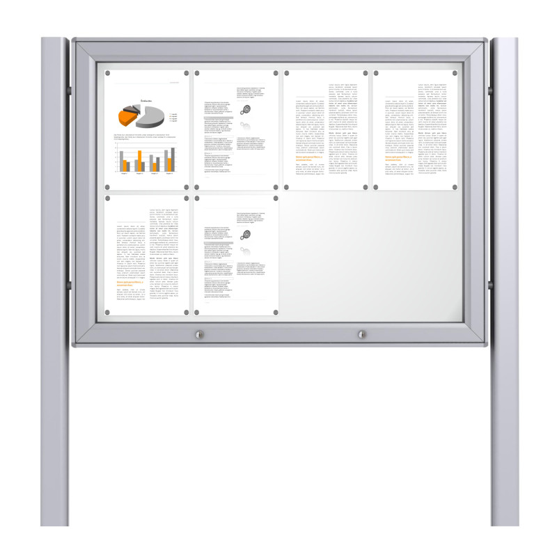 Midi Schaukästen mit Standbeinen - 8xDIN A4