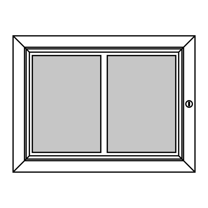 RAL Farbige Schaukästen – 2xDIN A4 - BASIC