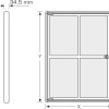 Schaukästen Innen – 2xDIN A4 (Magnetisch)